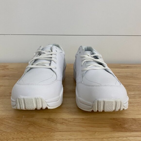 Propet Sanford White Leather Walking Sneakers, Men's Size 11(5E) Extra Wide - Picture 3 of 13